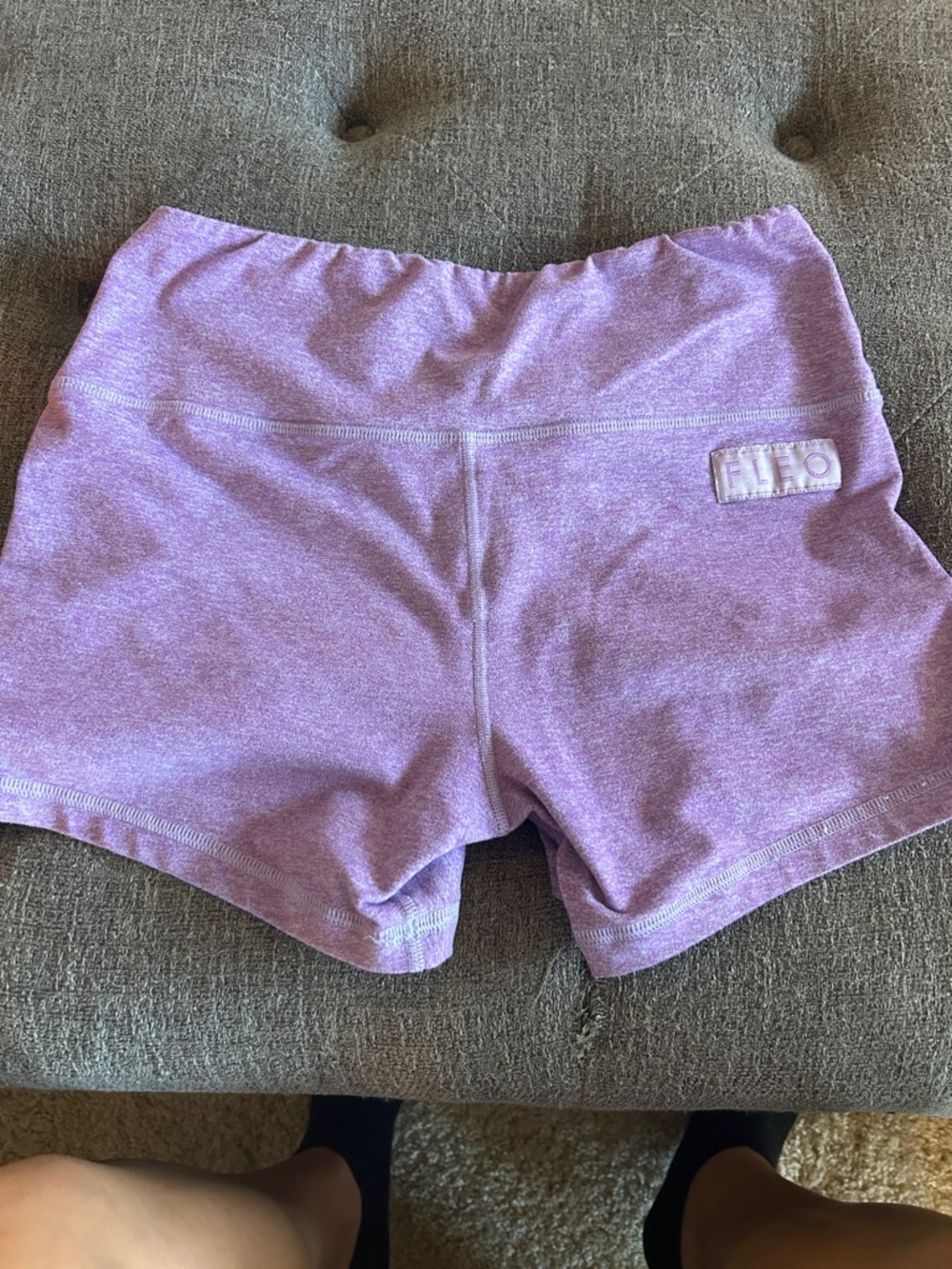 Fleo heather Lilac booty shorts